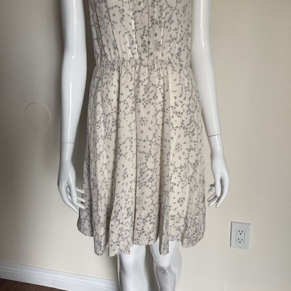 Rebecca Taylor Cream Silk Mini Dress - Picture 4 of 11